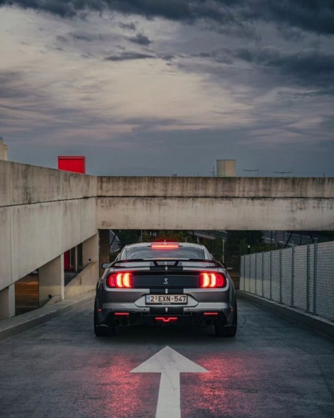 Китай 000-MU15-RSGTPGB Спойлер "Губа" Lotka – GT Performance – Чорний Глянець FORD MUSTANG 2015-2023