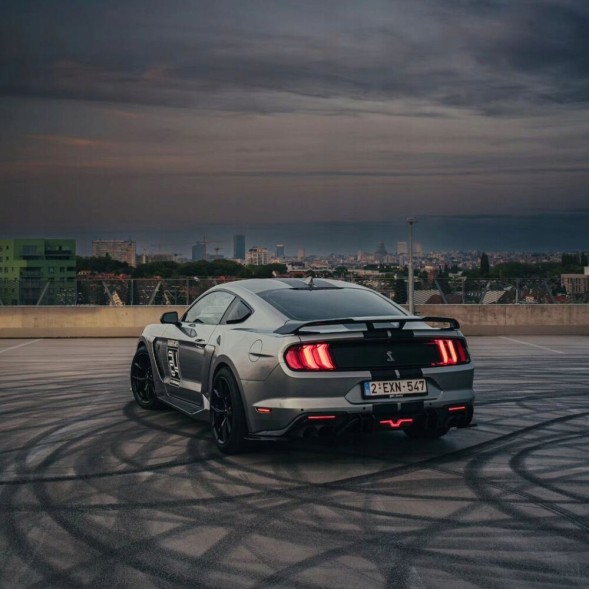 Китай 000-MU15-RSGTPGB Спойлер "Губа" Lotka – GT Performance – Чорний Глянець FORD MUSTANG 2015-2023