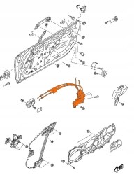 Mazda OE NE75-58-310H ЗАМОК ДВЕРЕЙ ПАСАЖИРА ПРАВИЙ MAZDA MX-5 NC ОРИГІНАЛ