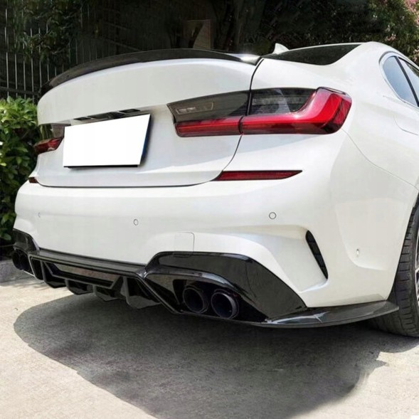 Китай Dyfuzor Dokładka BMW G20 G21 M340i Дифузор для BMW G20 G21 чорний глянець з накладками M340i
