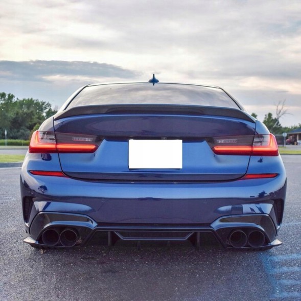 Китай Dyfuzor Dokładka BMW G20 G21 M340i Дифузор для BMW G20 G21 чорний глянець з накладками M340i