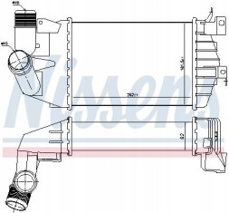 Nissens 96587 Nissens 96587 перезарядний охолоджувач повітря
