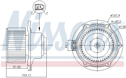 87570 NISSENS Вентилятор салону