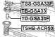 Febest TB-GSA33 TSS-GSA33F Кронштейн амортизатора toyota rav4 iii 06-