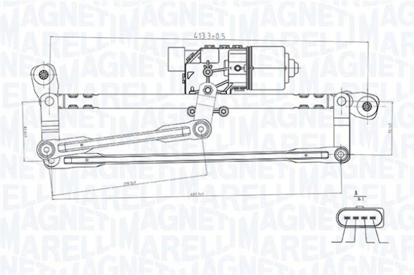 MAGNETI MARELLI 064351737010 064351737010 Механізм счітників з мотором сидіння ibiza iv, vw jetta