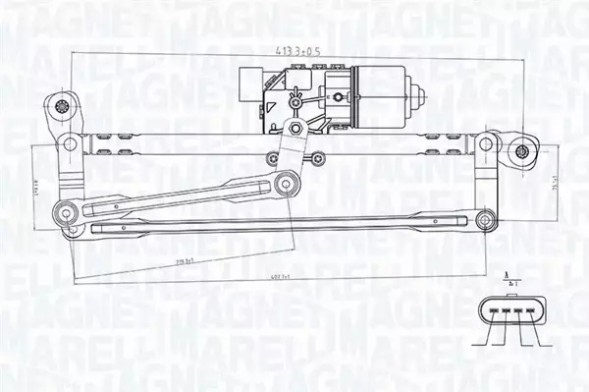 MAGNETI MARELLI 064351737010 064351737010 Механізм счітників з мотором сидіння ibiza iv, vw jetta