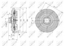 NRF 49631 49631/ Nrf віскозне зчеплення bmw e30/e34 nrf