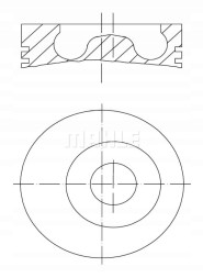 Mahle 043 94 00 Поршень сил. З груд. Mahle 30/32-173