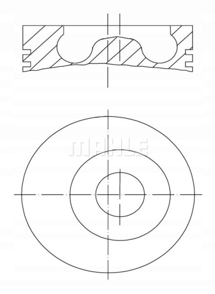 Mahle 043 94 00 Поршень сил. З груд. Mahle 30/32-173