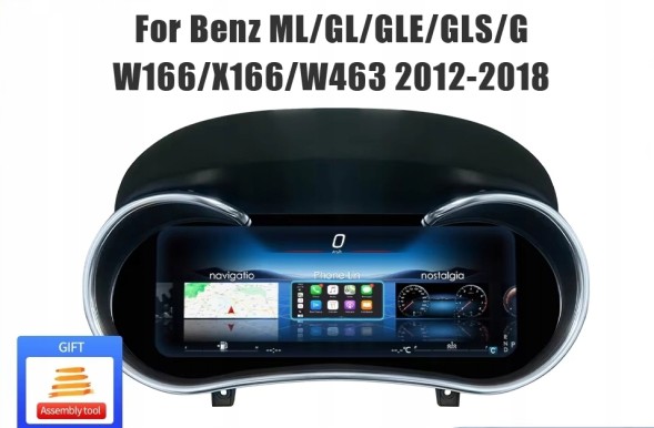OT BC 11-18ML/GL/GLE/GLS W164/166 Цифровий дисплей для Mercedes-Benz W164 166 GL GLE GLS CARPLAY 2012-2018