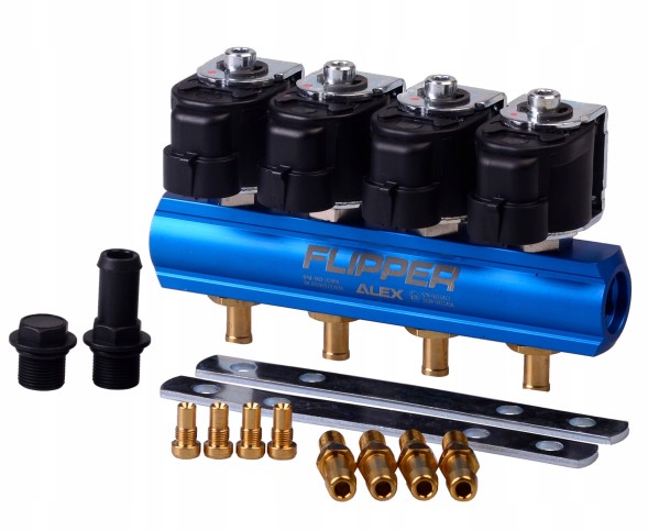 ALEX C077-40-20-01-00 Lpg газовий інжектор flipper alex 4 циліндри injector rail