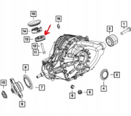 Chrysler OE 4578191AA ВТУЛКА ОСІ DODGE CHALLENGER DODGE CHARGER CHRYSLER 300C 2009/2014 OEM