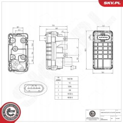ESEN SKV 95SKV486 Клапан датчика тиску наддуву 95скв486