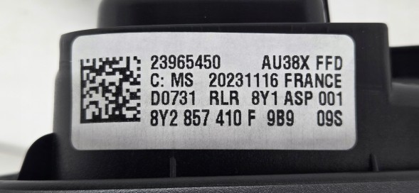 Audi OE 8Y2857410F Audi Дзеркало праве 6 pin камера асистент UK Audi A3 8Y 8Y2857410F