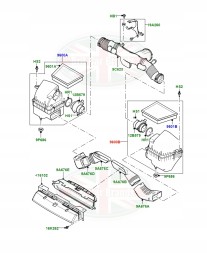Land Rover OE Повітряний фільтр з корпусом Land Rover Range Rover Velar L560 LR092221