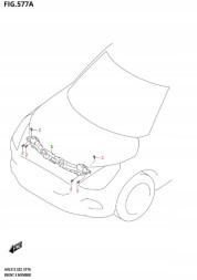 Suzuki OE 58230-69T00 SUZUKI SWIFT MK9 2024 - ВЕРХНІЙ БРУС ЗАМКА