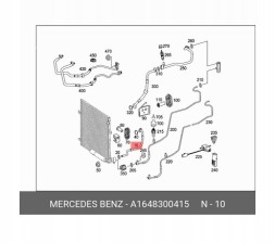 Китай acn1648300415 Шнур кондиціонування повітря MERCEDES W164 3.0 4.0 CDI 1648300415