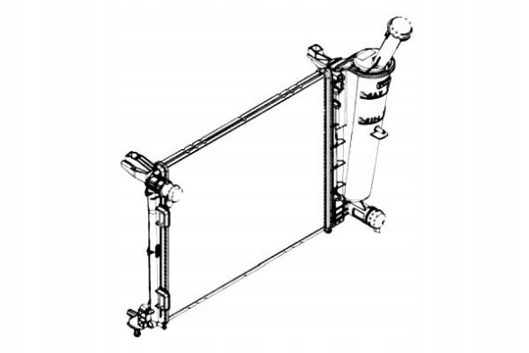 NRF PRO/58433 NRF Охолоджувач двигуна lancia ypsilon 1.2/1.2lpg 05.11- + асистент зіткнення #34