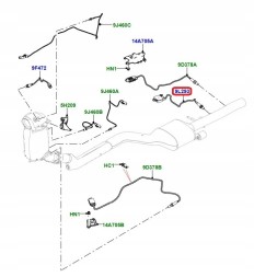 Land Rover OE LR146855GENUINE Датчик твердих частинок дизельного двигуна 2.0 / 3.0 V6 Land Rover Range Rover LR146855