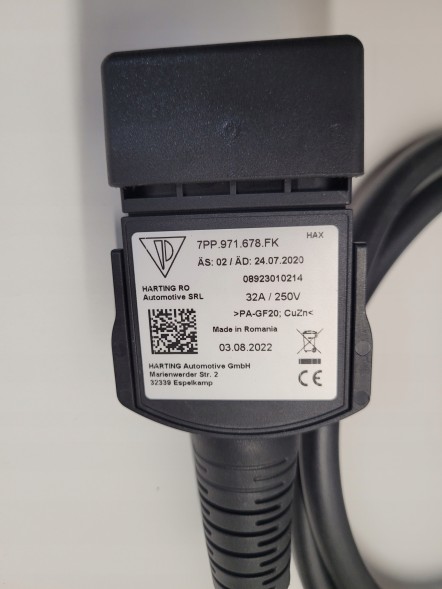 Volkswagen OE 7PP971678FK 8V4862985D АУДІ Е-ТРОН VW КАБЕЛЬ ЗАРЯДНИЙ + ВАЛІЗА ОРИГІНАЛ