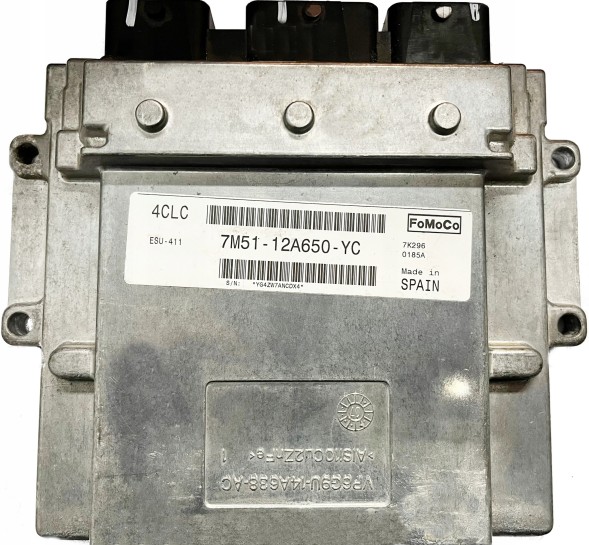 OEM 4CLC 7M51-12A650-YC.2.0.FOCUS КОМП'ЮТЕР ECU FORD ESU-411 2.0 7M51-12A650-YC 4CLC