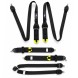 FMIC FP-HARNESS-31-001 Спортивні ремені під HANS, омологація FIA, 6 точок кріплення, 3" дюйми, чорні, FMIC Pro