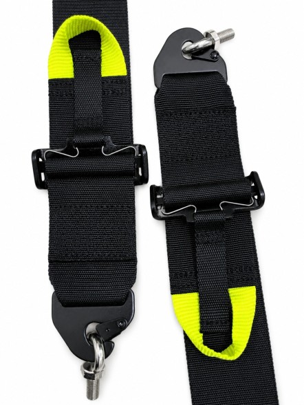FMIC FP-HARNESS-31-001 Спортивні ремені під HANS, омологація FIA, 6 точок кріплення, 3" дюйми, чорні, FMIC Pro