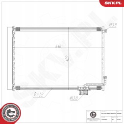 ESEN SKV 86SKV548 Охолоджувач кондиціонера 86скв548 / # 254 86скв548 скв