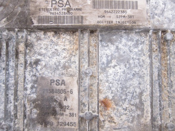 Sagem 9654528480 9642222380 21584806-6 ECU КОМП'ЮТЕР 9654528480 9642222380 21584806-6 CITROEN PEUGEOT