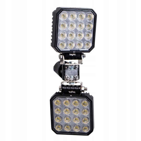 Mizar 66289 4x Світлодіодна робоча фара 12V 24V 64 світлодіоди 6400 лм + 2x кріплення на трубу КОМПЛЕКТ
