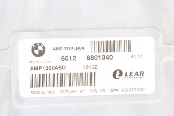BMW OE 6801340 65126801340 5A6F8A9 6808523 9367991 9351080 9320140 9304378 9287247 9289023 9285530 Підсилювач Bang &amp; Olufsen BMW F07 F10 F11 F06 F12 F13 F01 F02 F15 X5 F16 X6