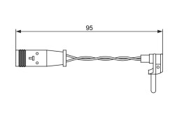 1987473070 BOSCH Датчик зношування колодок