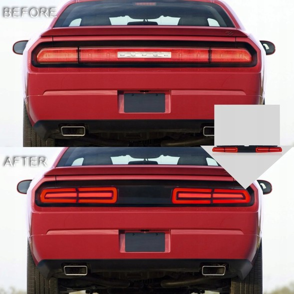 VLAND 312391-1 mhm Комплект задніх ліхтарів Vland Full Led Neon Tuning LIFTlook Dodge Challenger 2008-