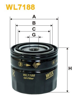 WL7188 WIX FILTERS Фільтр оливи