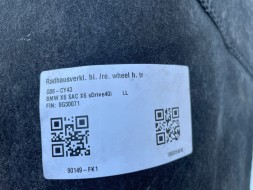BMW OE KKDA BMW G06 NADKOLE LEWE LEWY TYŁ BMW G06 Накладка крила ліва, задня