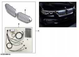 BMW OE Решітка радіатора Iconic Glow Luxury BMW G30 G31 Illuminated OE 63172466430
