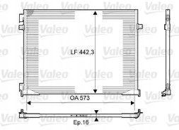 Valeo 814172 Конденсатор радіатора кондиціонування повітря 814172 valeo opel
