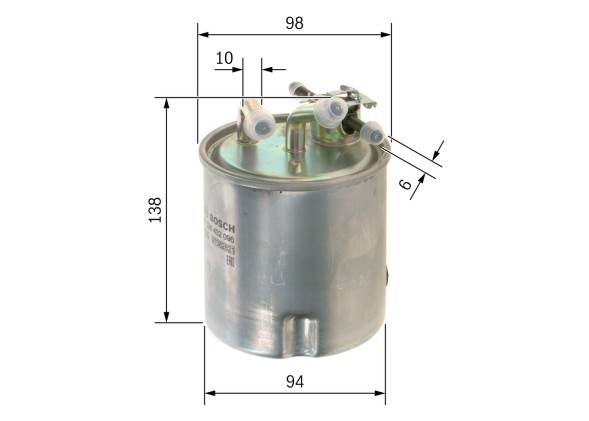 F026402096 BOSCH Фільтр паливний
