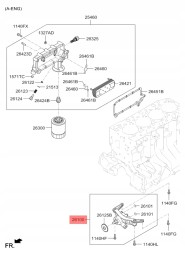 Hyundai OE 261004A012, 261004A011, 261004A010, 261004A000 OE HYUNDAI H-1 2.5CRDi МАСЛЯНИЙ НАСОС 261004A012 ОРИГІНАЛ
