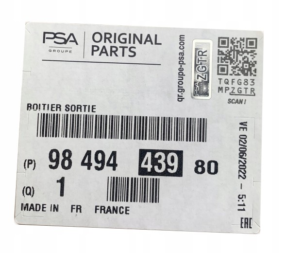Ford OE DS7Q-8A586-AB Оригінальний термостат 2.0 blue hdi citroen peugeot 9849443980 9804160380