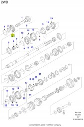Ford OE Підшипник трансмісії Ford Everest/Endeavor 2003-2006 OE 4118796