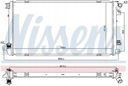 Nissens 67287 Охолоджувач води 67287 nissens nissan opel interstar