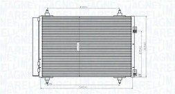 MAGNETI MARELLI 350203820000 Конденсатор радіатора кондиціонування повітря 350203820000