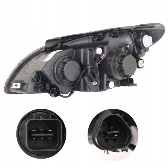 TYC 4015100E MHM TUNING Рефлектор Фара Tyc Чорна Лінза Hyundai I30 I 1 fd 2007-2012 рік