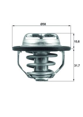 TX 122 82 MAHLE ORIGINAL Термостат