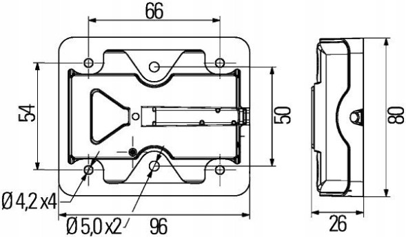 Hella 2VA 980 720-001 Лампа задня hella