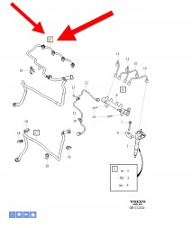 Volvo OE ПАЛИВНИЙ ПРОВІД D4 2.0 VOLVO XC90 XC60 V60 S90 OEM/OE 32363706