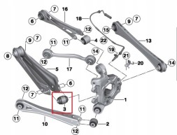 Lemforder LEM.TUL.0001 Втулка втулки маятника коливальна проточна bmw x3 f25 x4 f26 lemforder