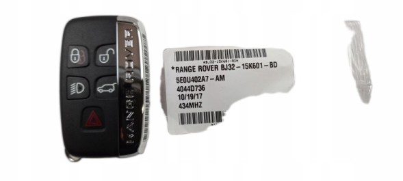 Land Rover OE LR087169GEN Ключ пульт дистанційного керування 433 MHZ Range Rover Evoque / LAND ROVER