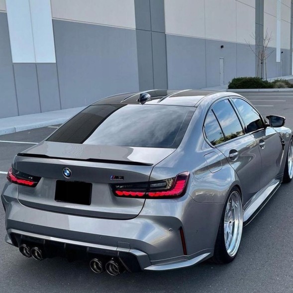 Proteile A03208502 ЗАДНІЙ СПОЙЛЕР НА КРИШКУ БАГАЖНИКА BMW 3 СЕРІЇ G20 ЧОРНИЙ СТИЛЬ M3 CS